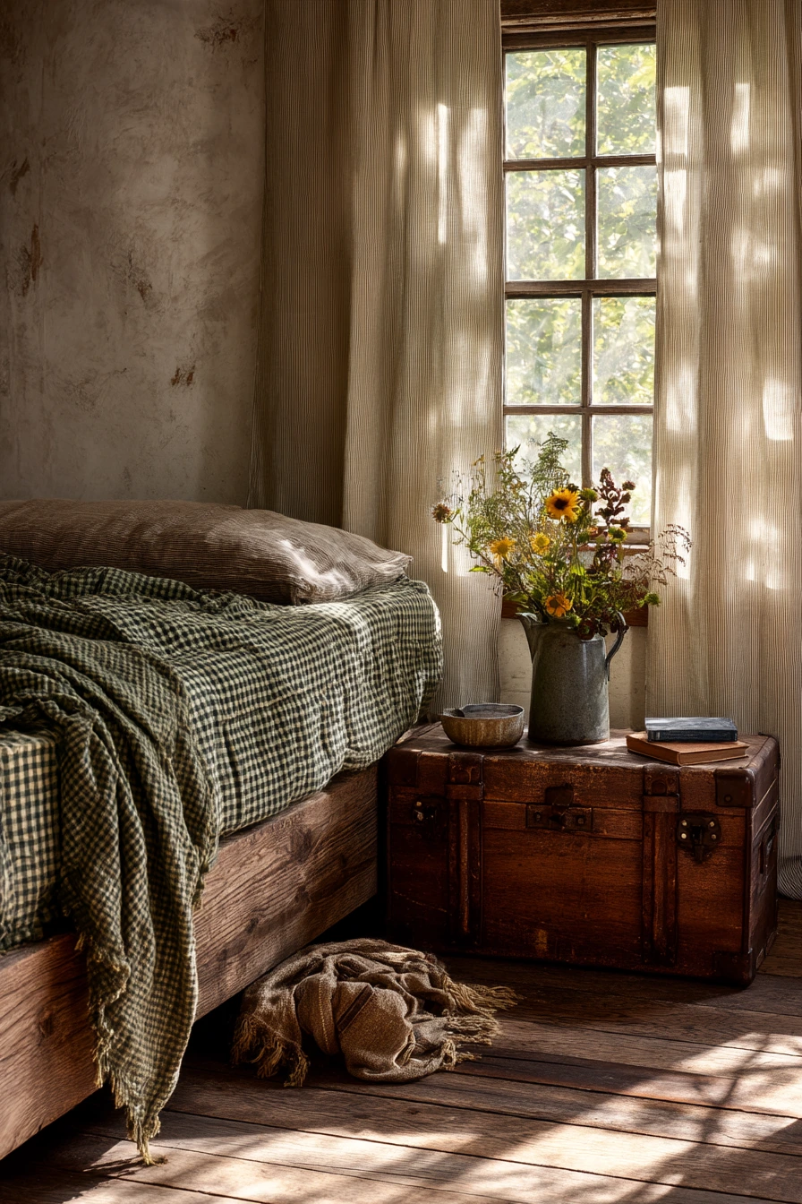 gingham bedroom 14