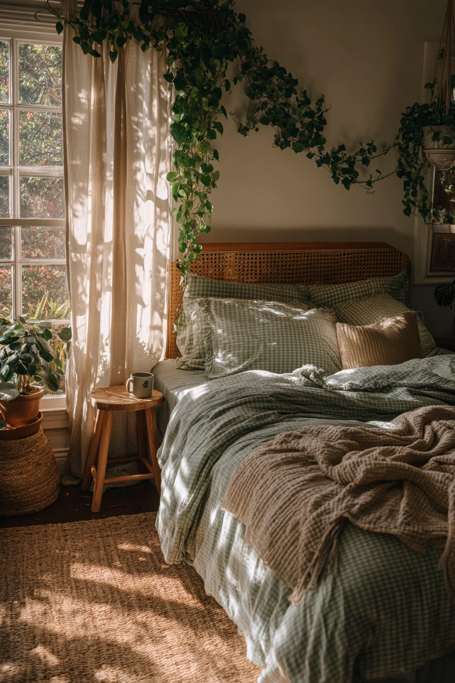 gingham bedroom 33