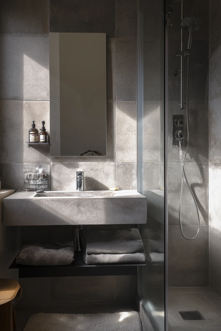gray bathroom ideas 7