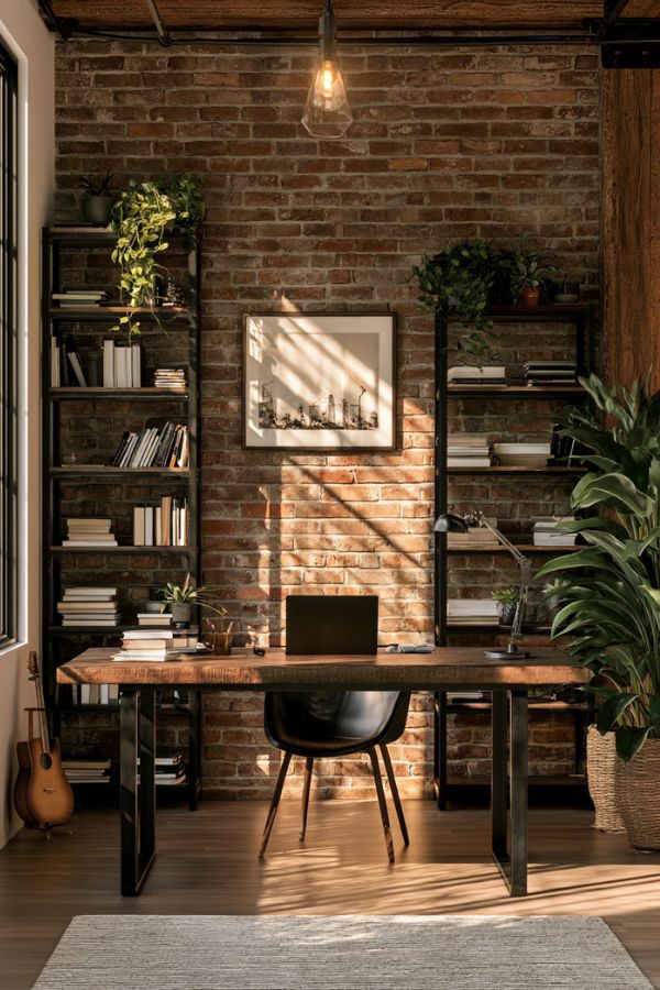 industrial home office ideas 17