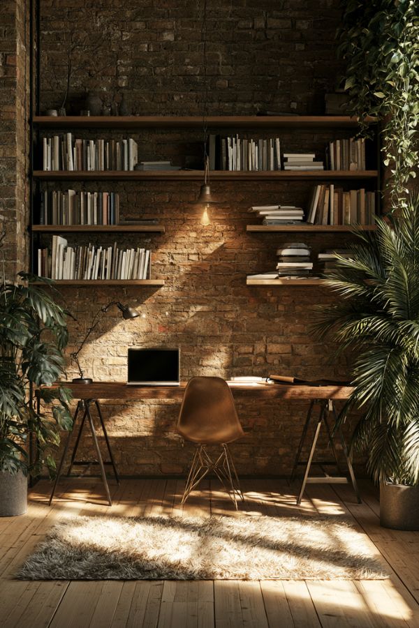 industrial home office ideas 20