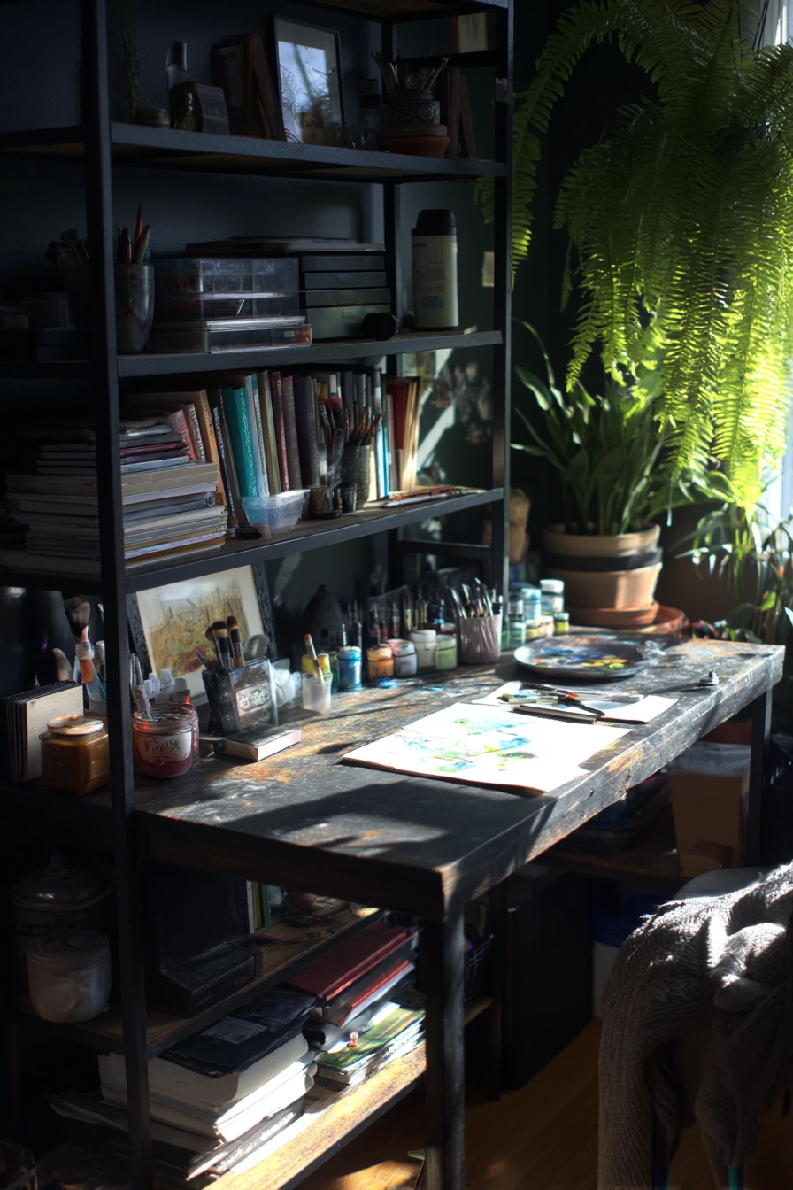 industrial home office ideas 37