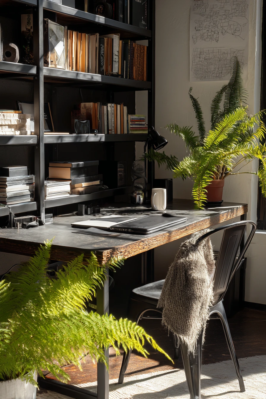 industrial home office ideas 40