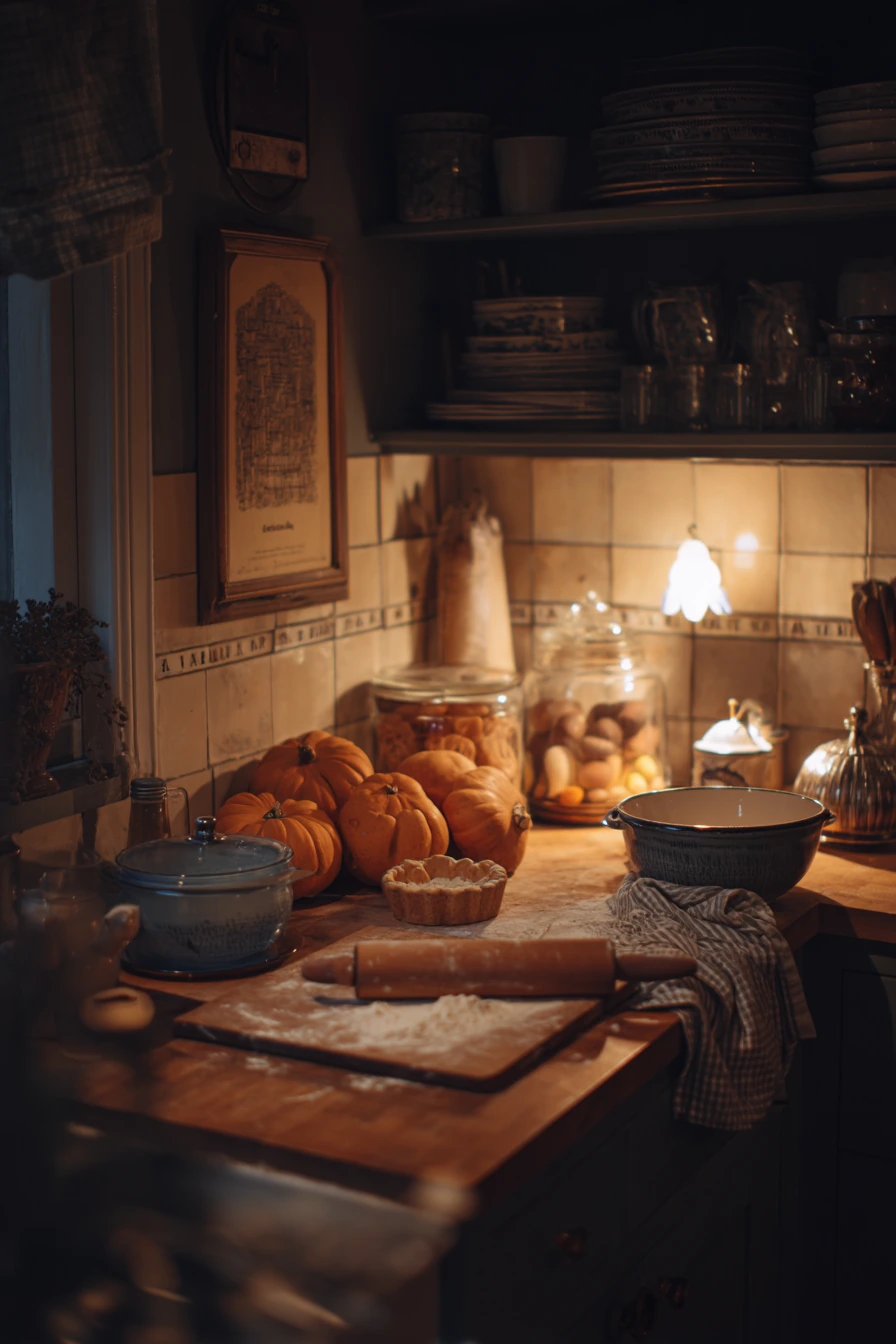 kitchen fall decor ideas 27