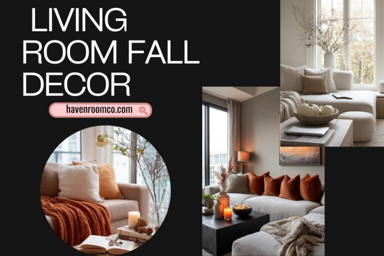 living room fall decor