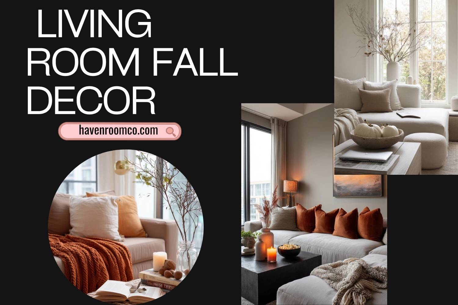 living room fall decor