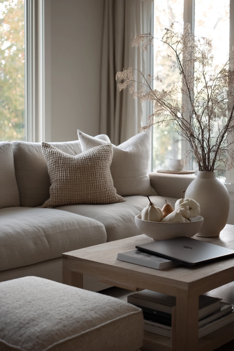 living room fall decor 15