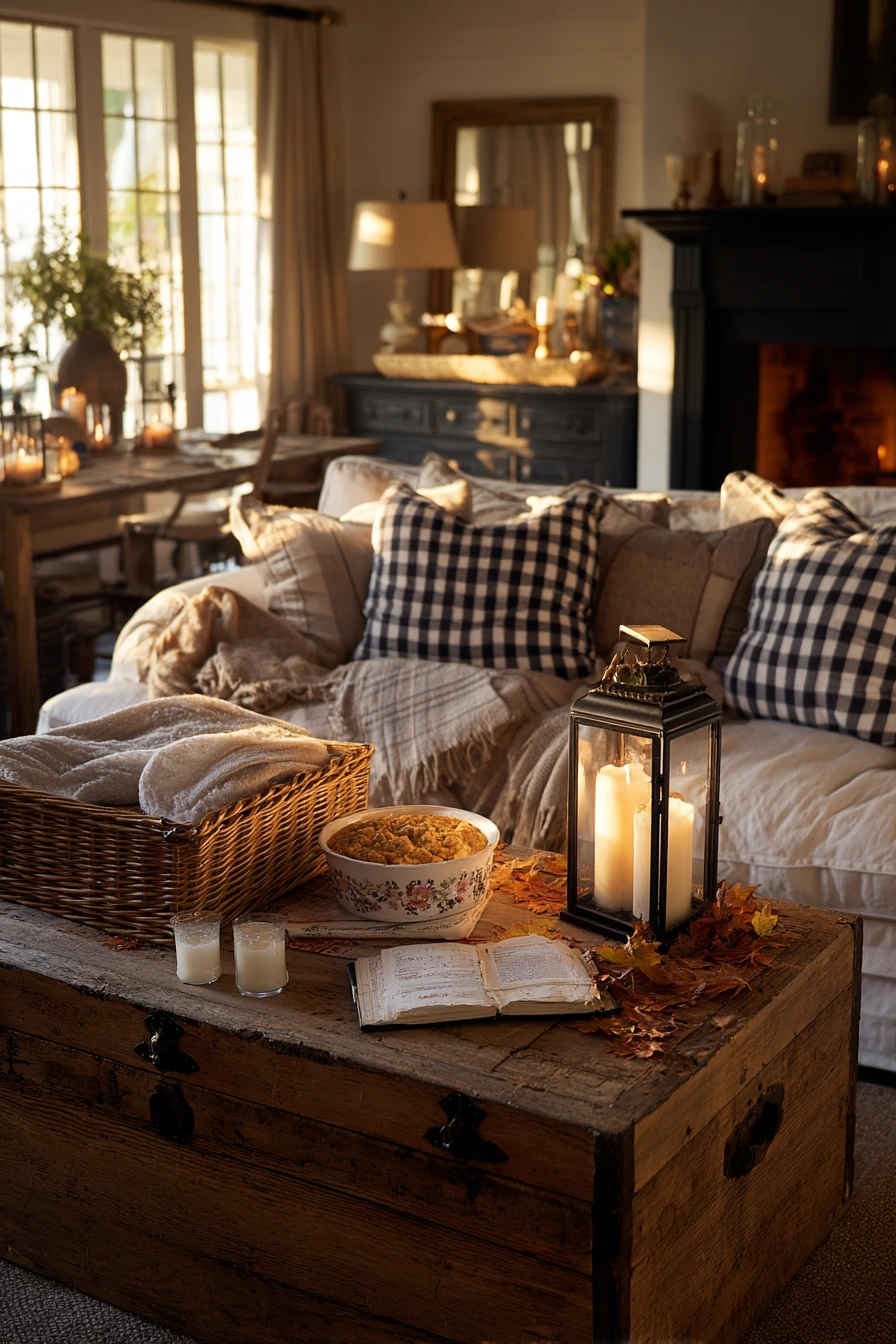 living room fall decor 18