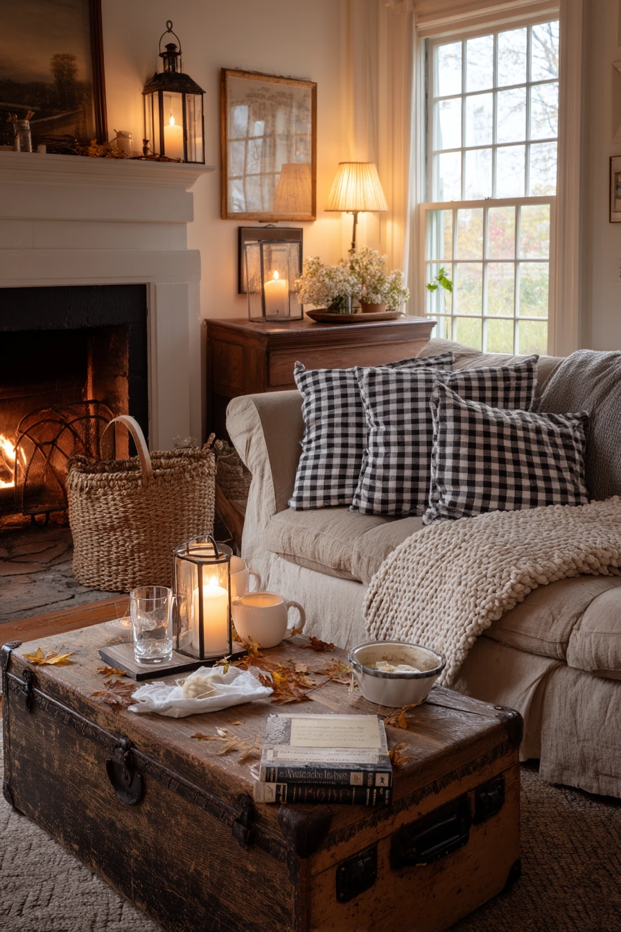 living room fall decor 19