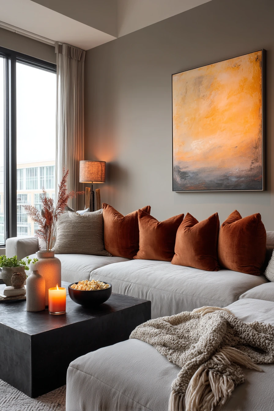 living room fall decor 21