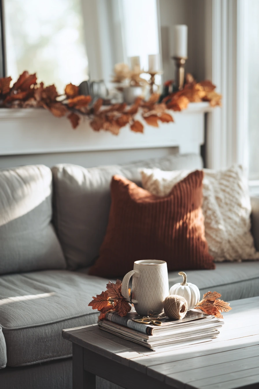 living room fall decor 26