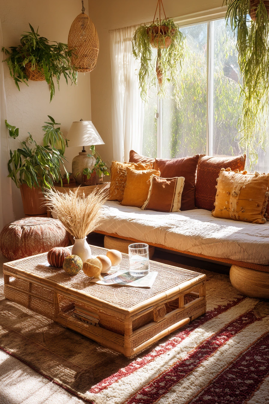 living room fall decor 35