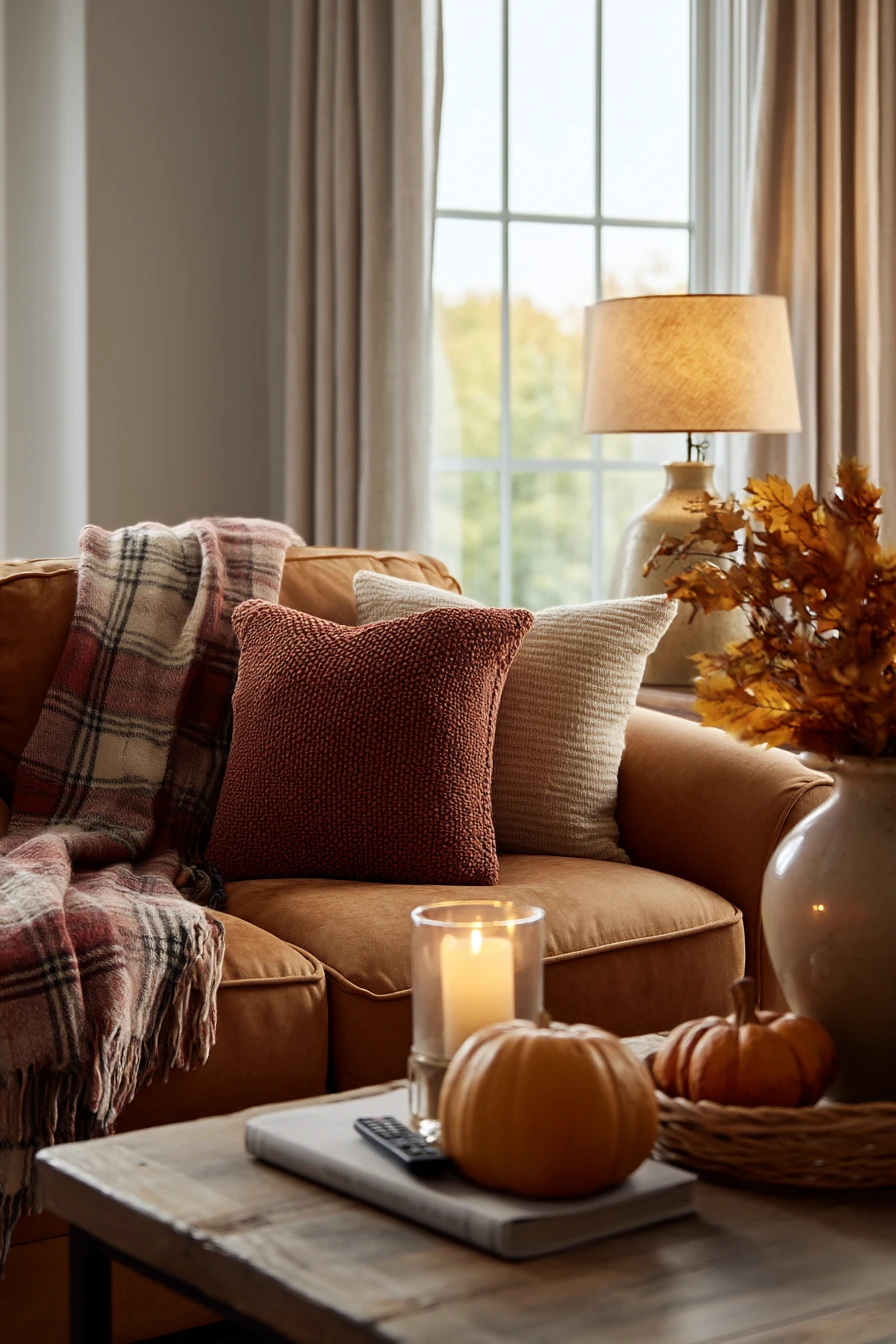 living room fall decor 4