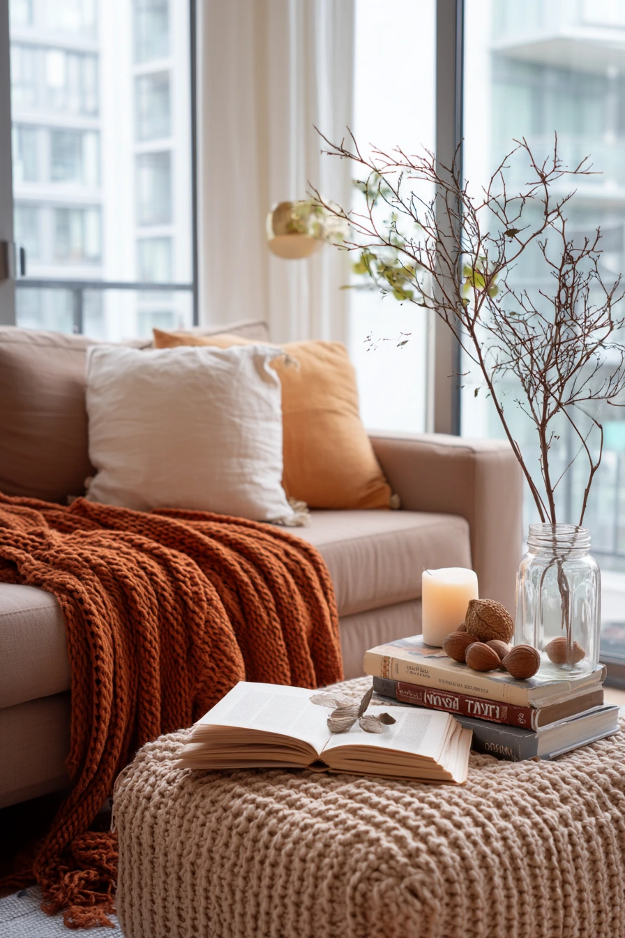 living room fall decor 7