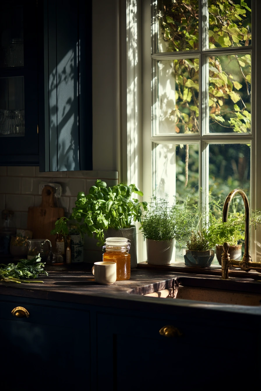 navy blue kitchen ideas 40
