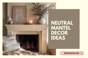 neutral mantel decor ideas