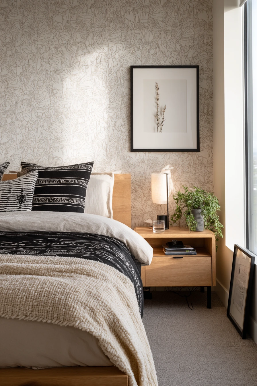 patterned bedroom ideas 14