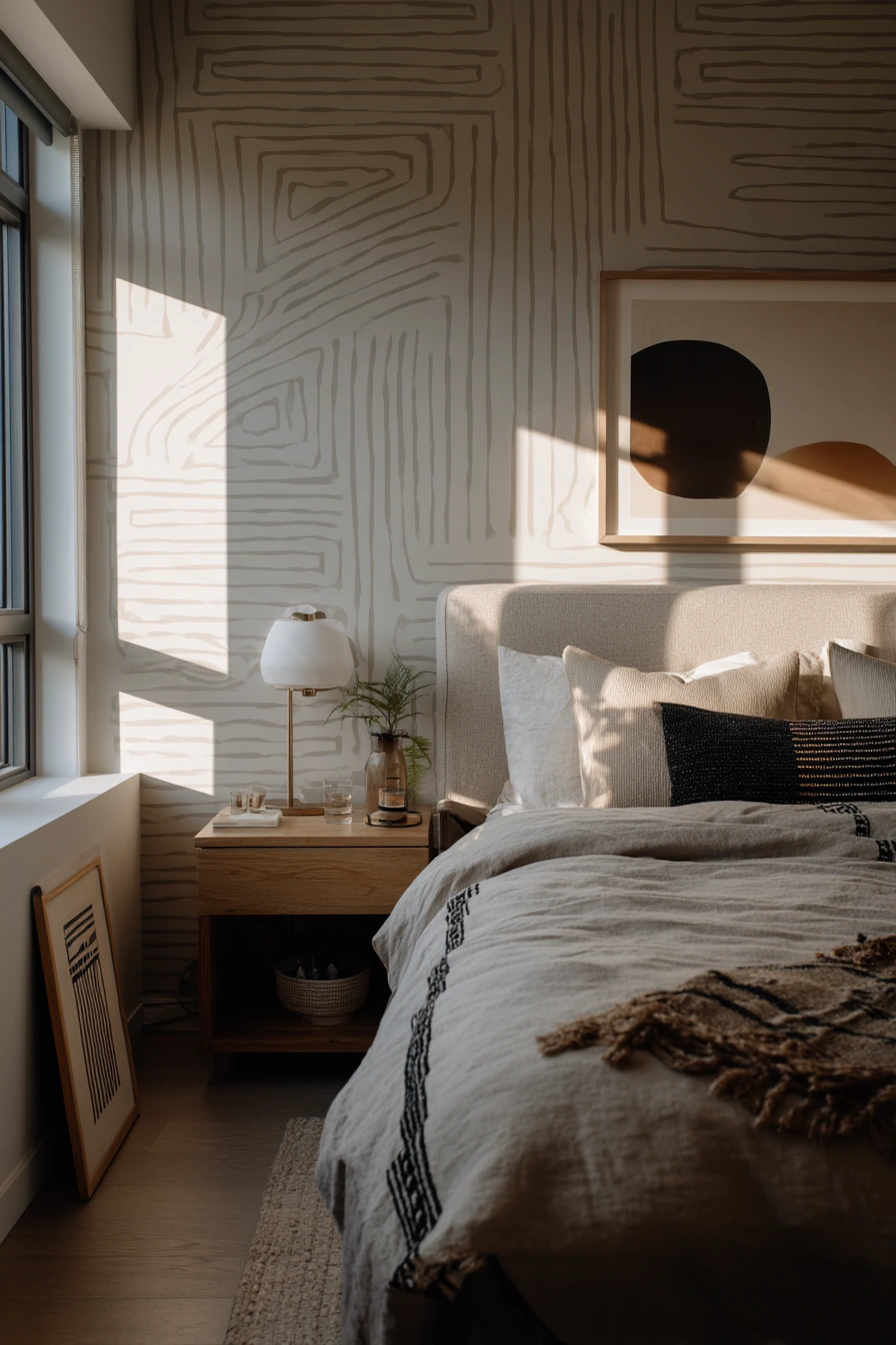 patterned bedroom ideas 15