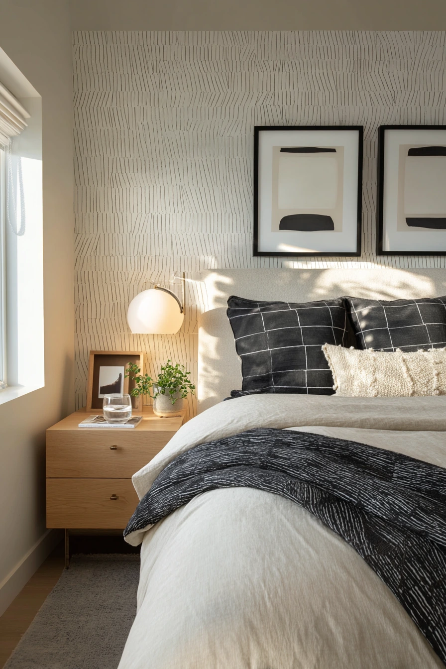 patterned bedroom ideas 16