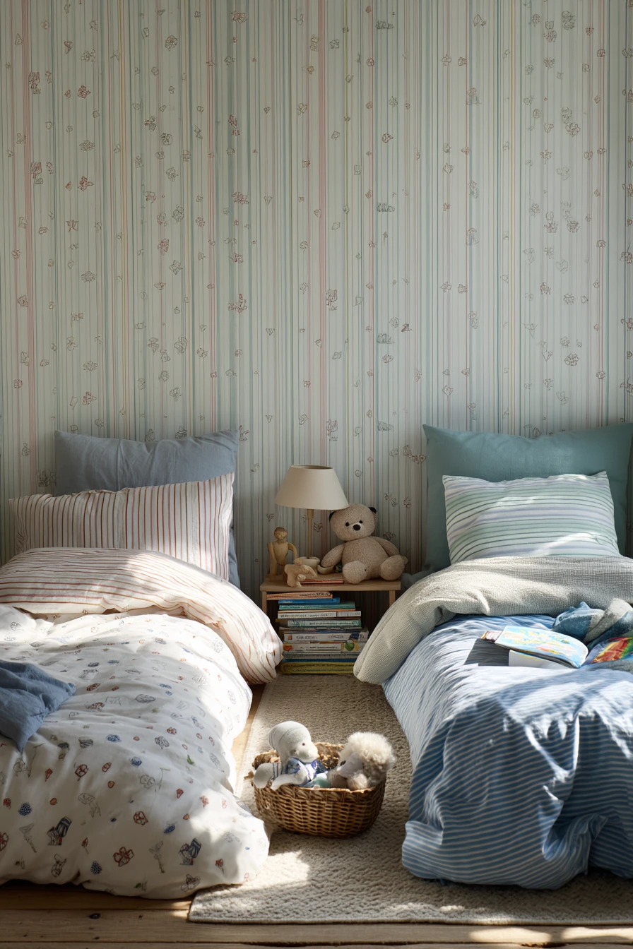 patterned bedroom ideas 18
