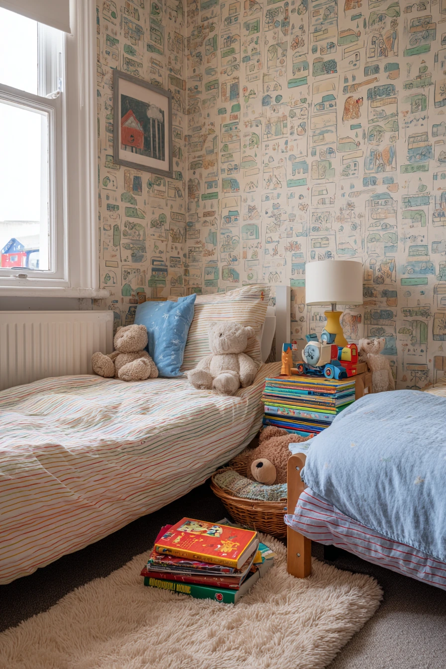 patterned bedroom ideas 19