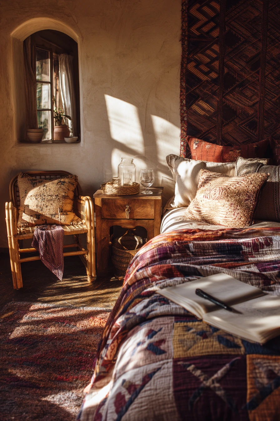 patterned bedroom ideas 25