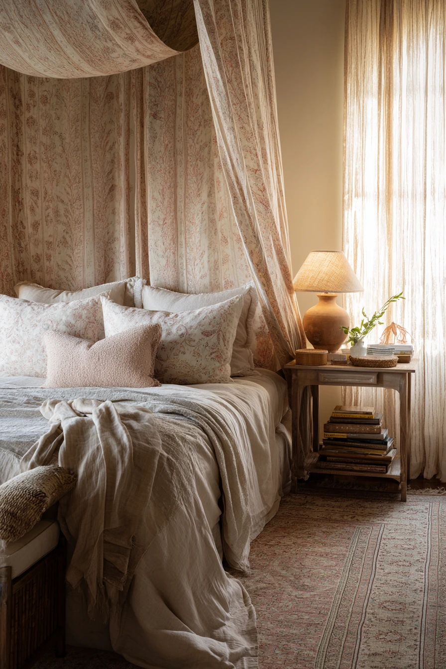 patterned bedroom ideas 31
