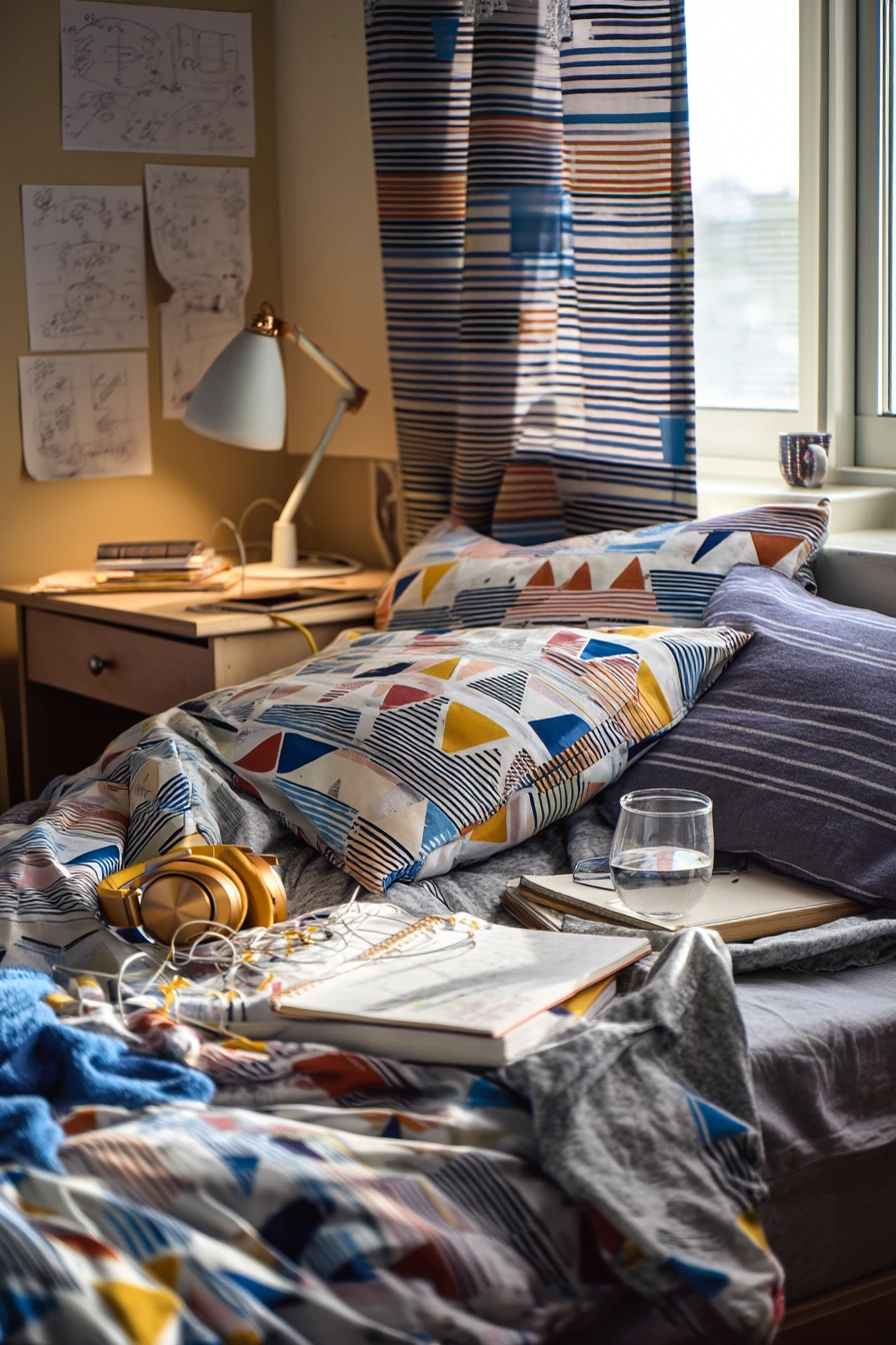patterned bedroom ideas 34