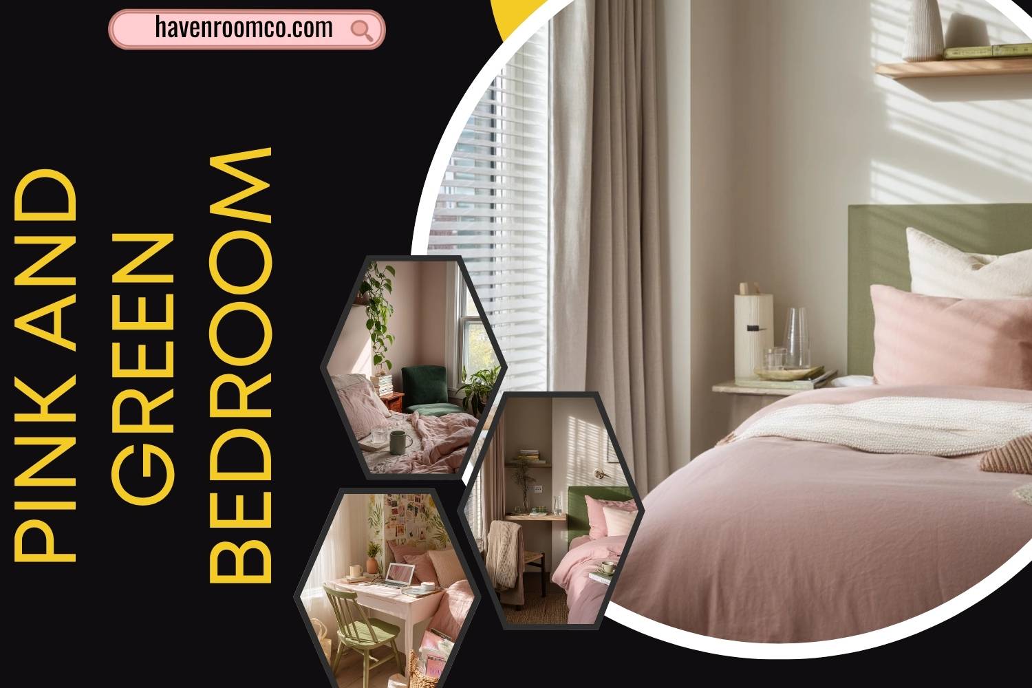 pink and green bedroom