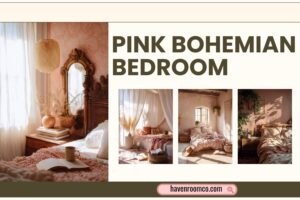 pink bohemian bedroom