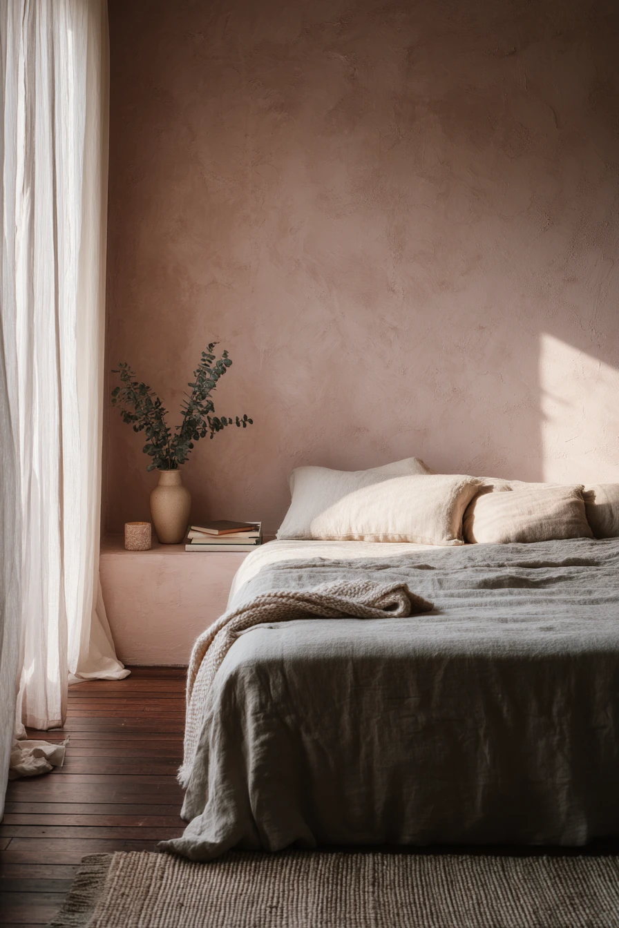 pink and green bedroom 24