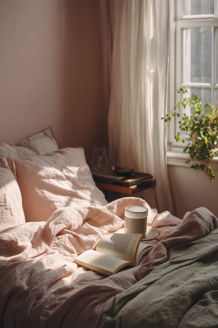 pink and green bedroom 39