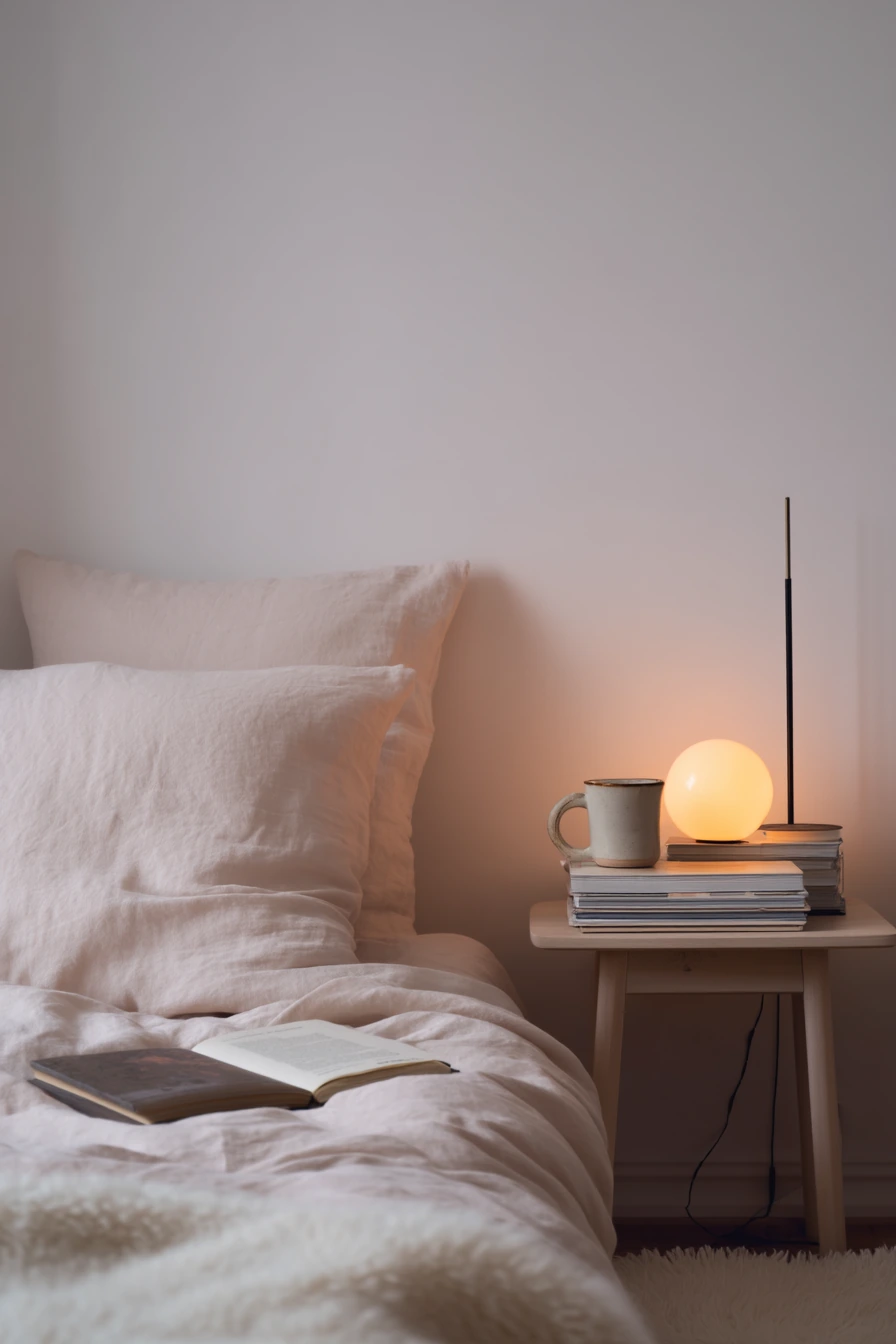 pink and white bedroom 17