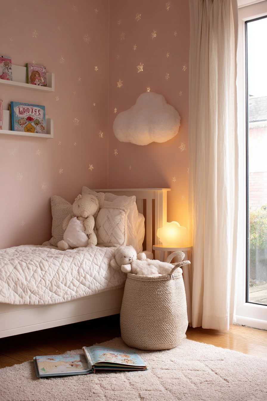 pink and white bedroom 32