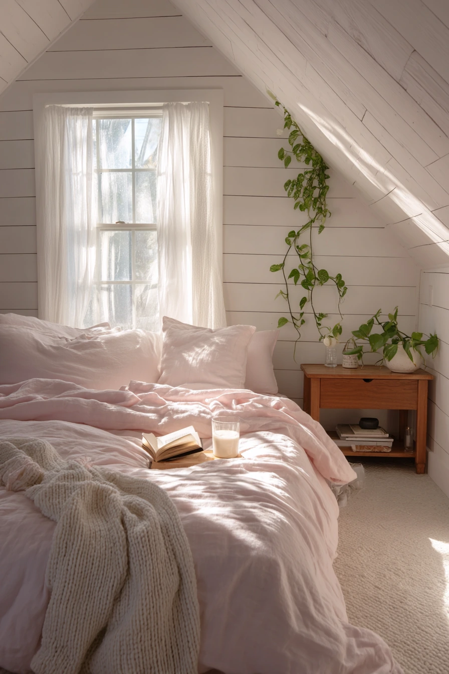 pink and white bedroom 4