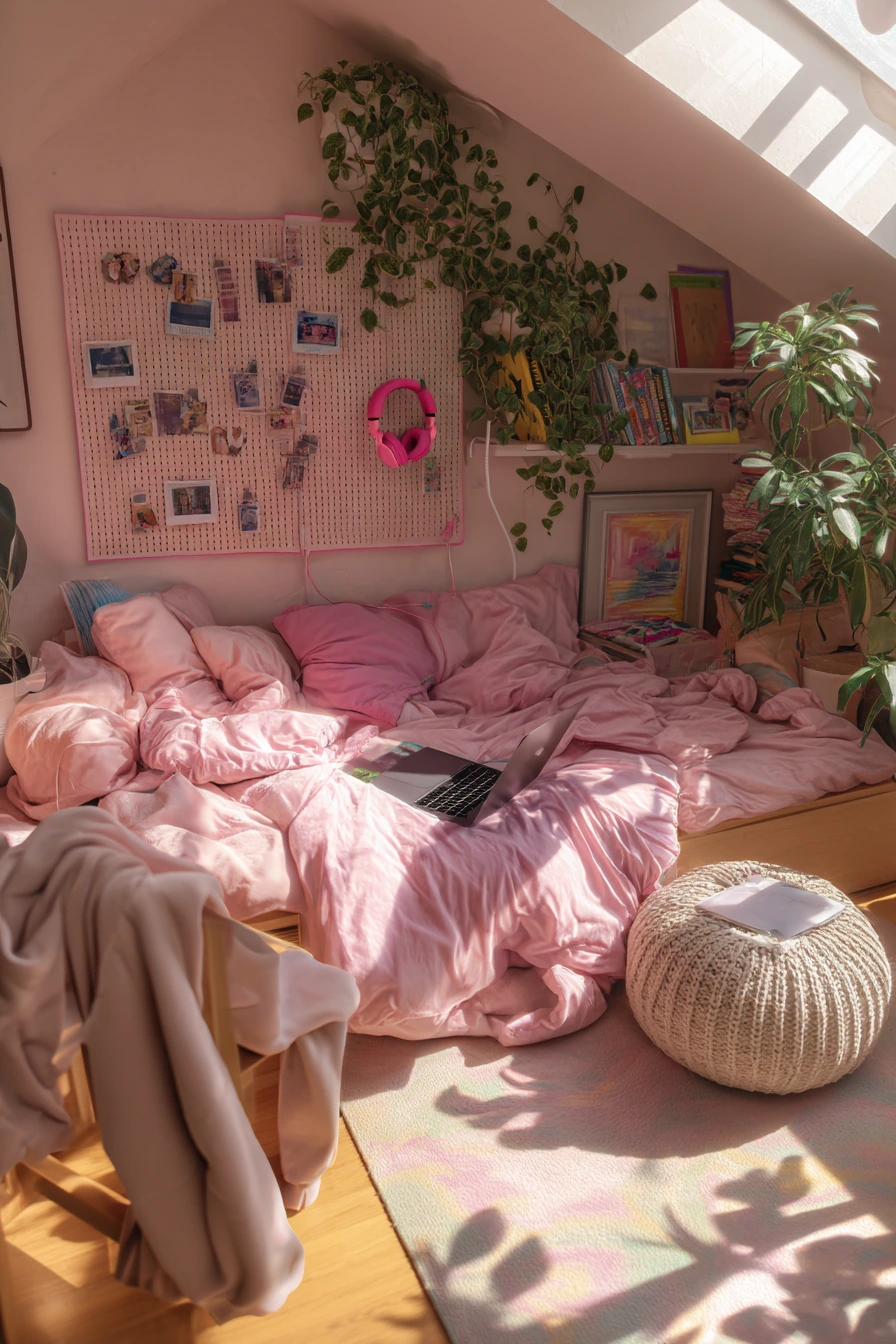 pink bedroom design 14