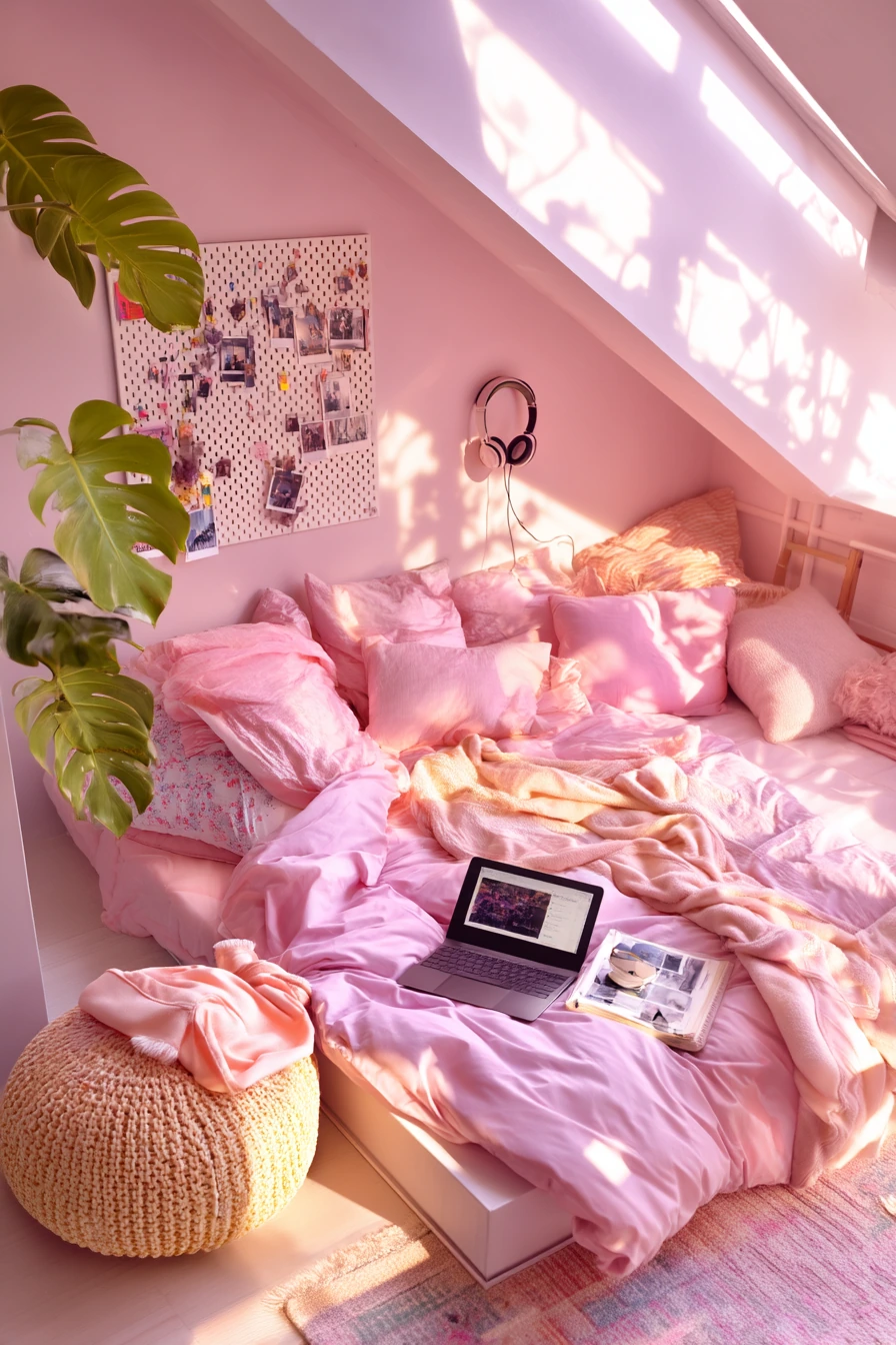 pink bedroom design 15