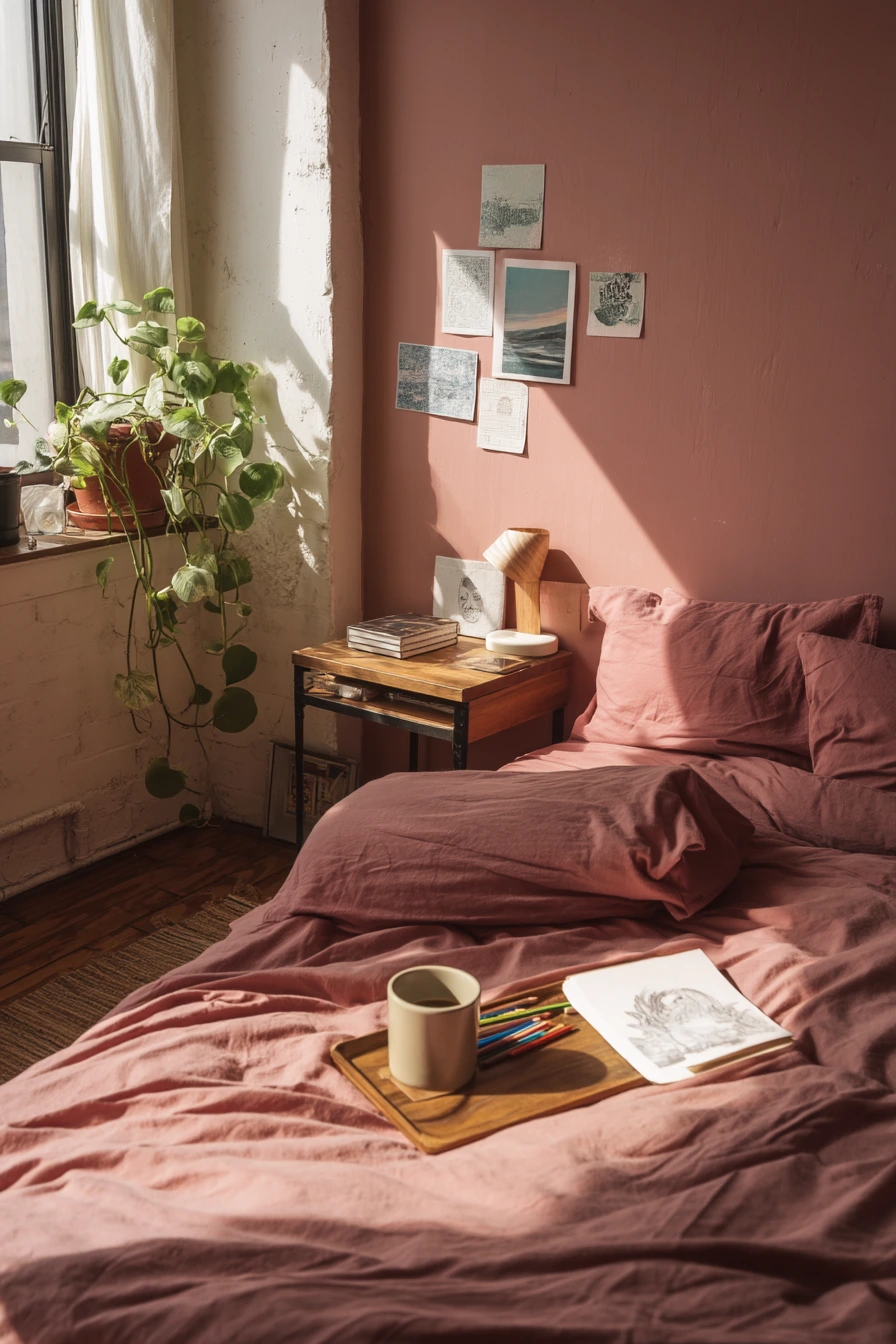 pink bedroom design 5