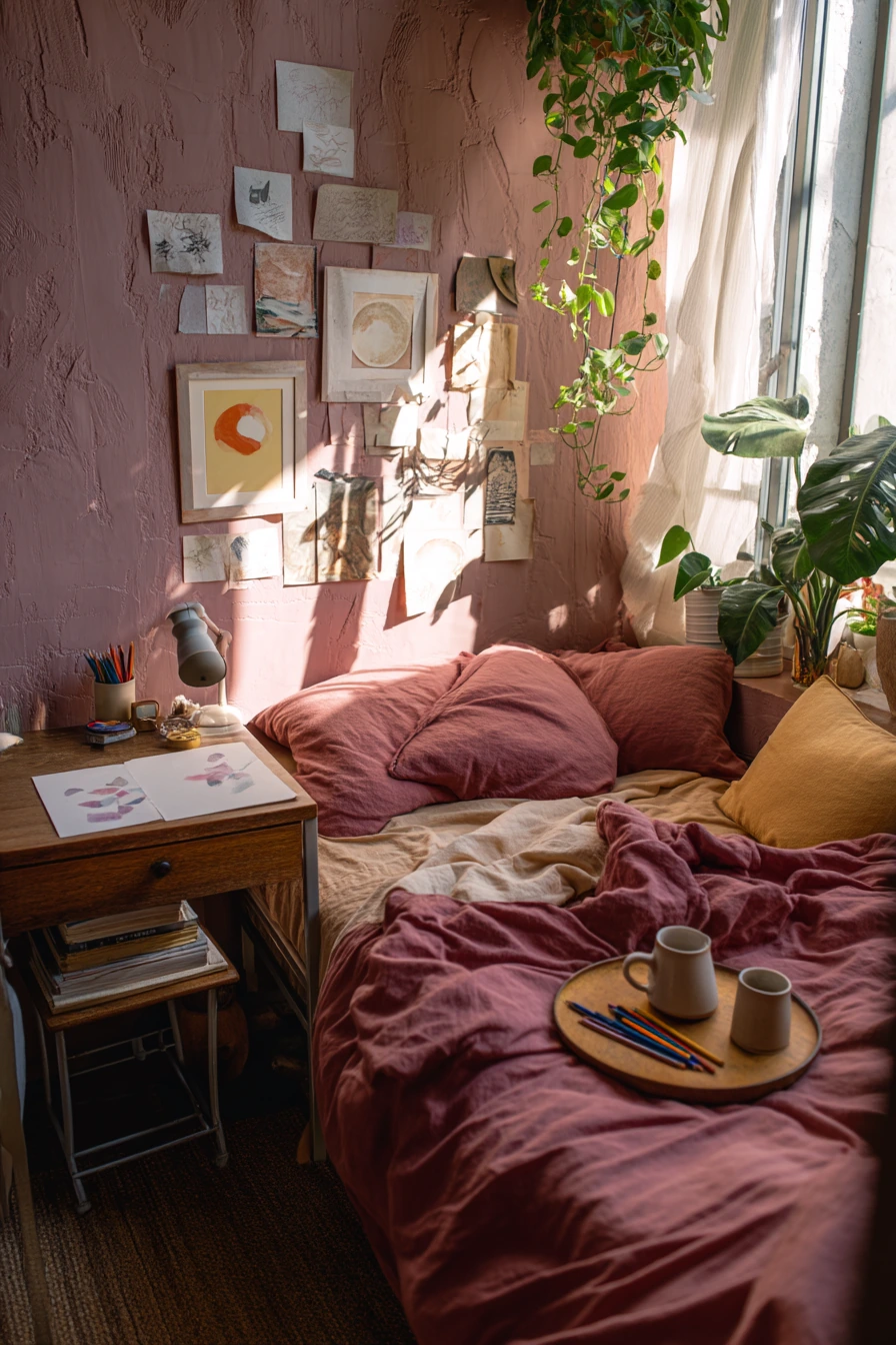 pink bedroom design 6
