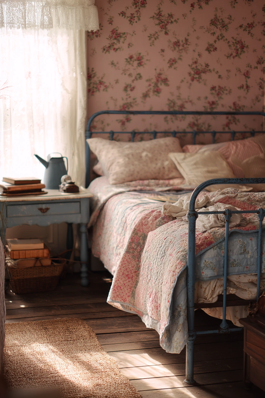 pink blue bedroom 24