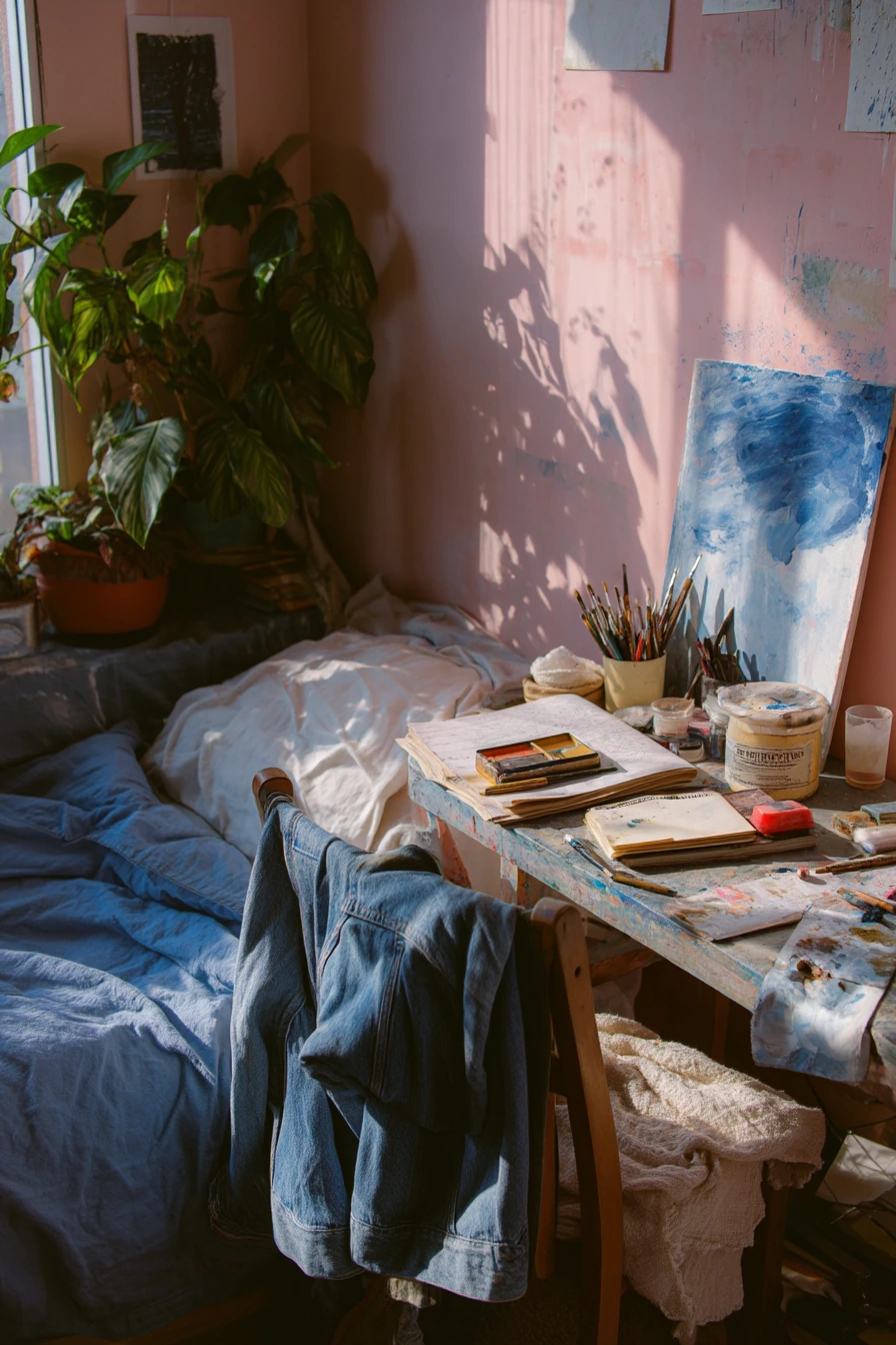 pink blue bedroom 26