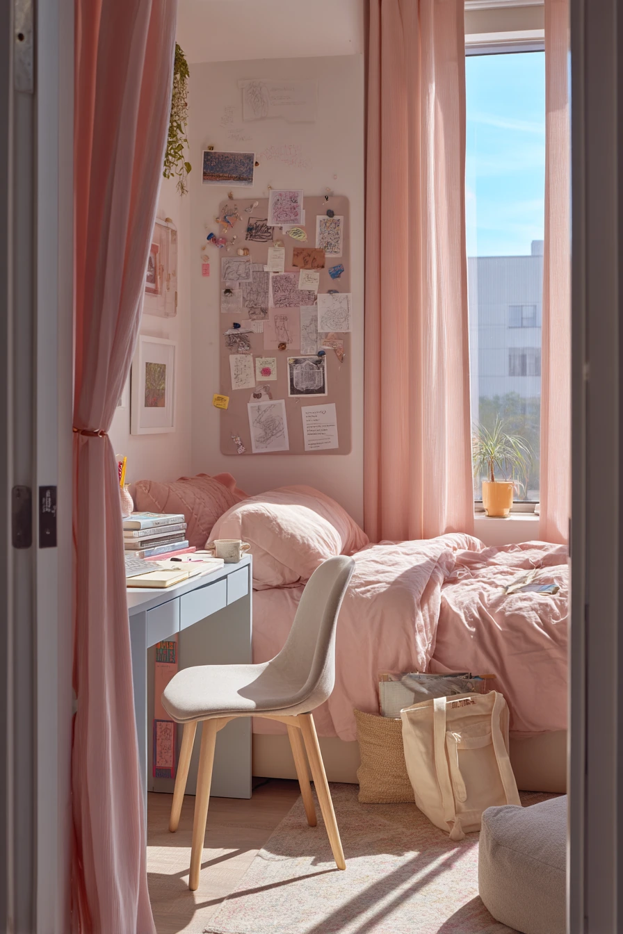 pink blue bedroom 7