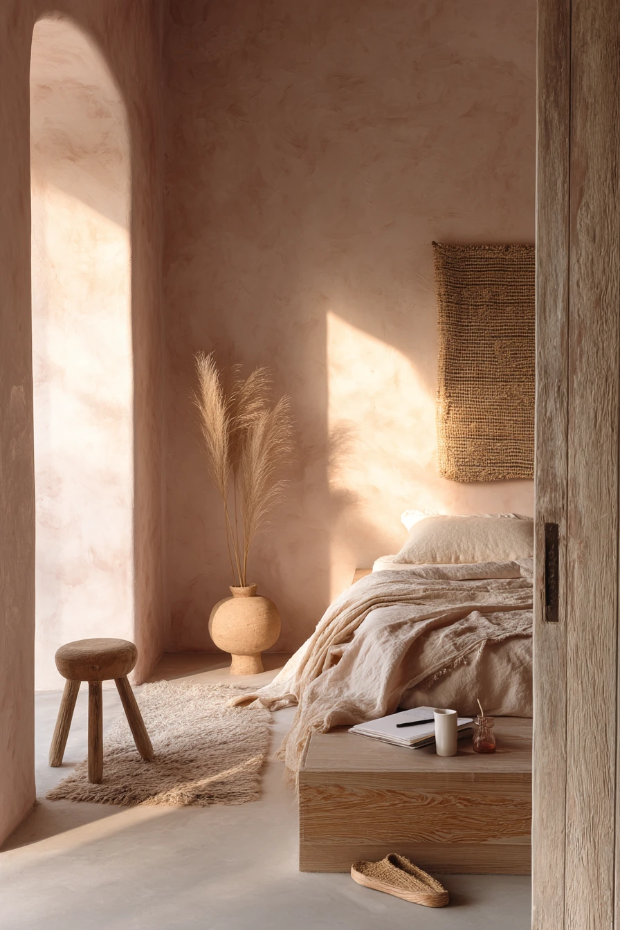 pink bohemian bedroom 33