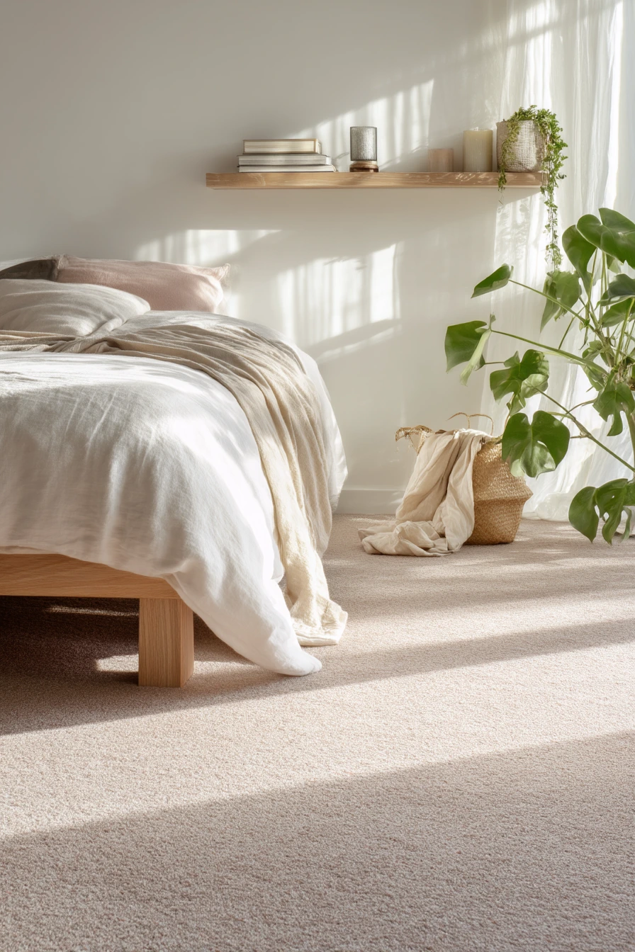 pink carpet bedroom 17
