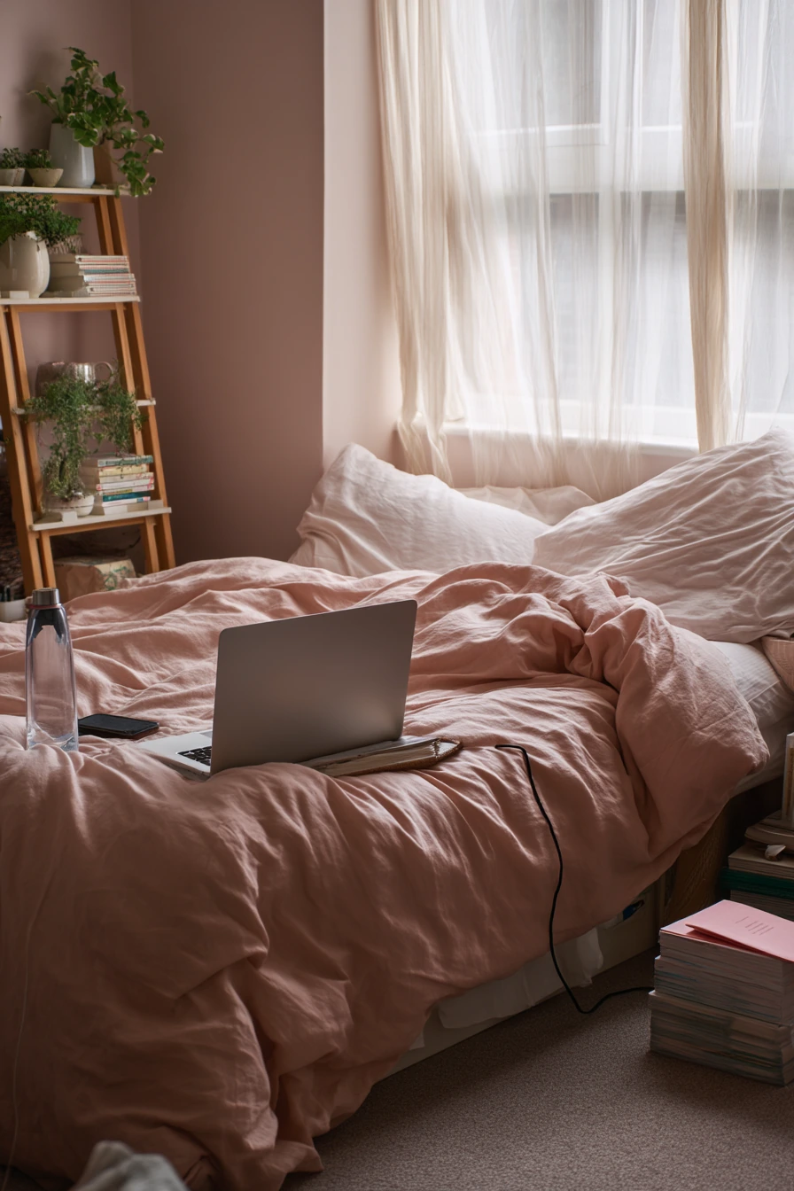 pink carpet bedroom 31