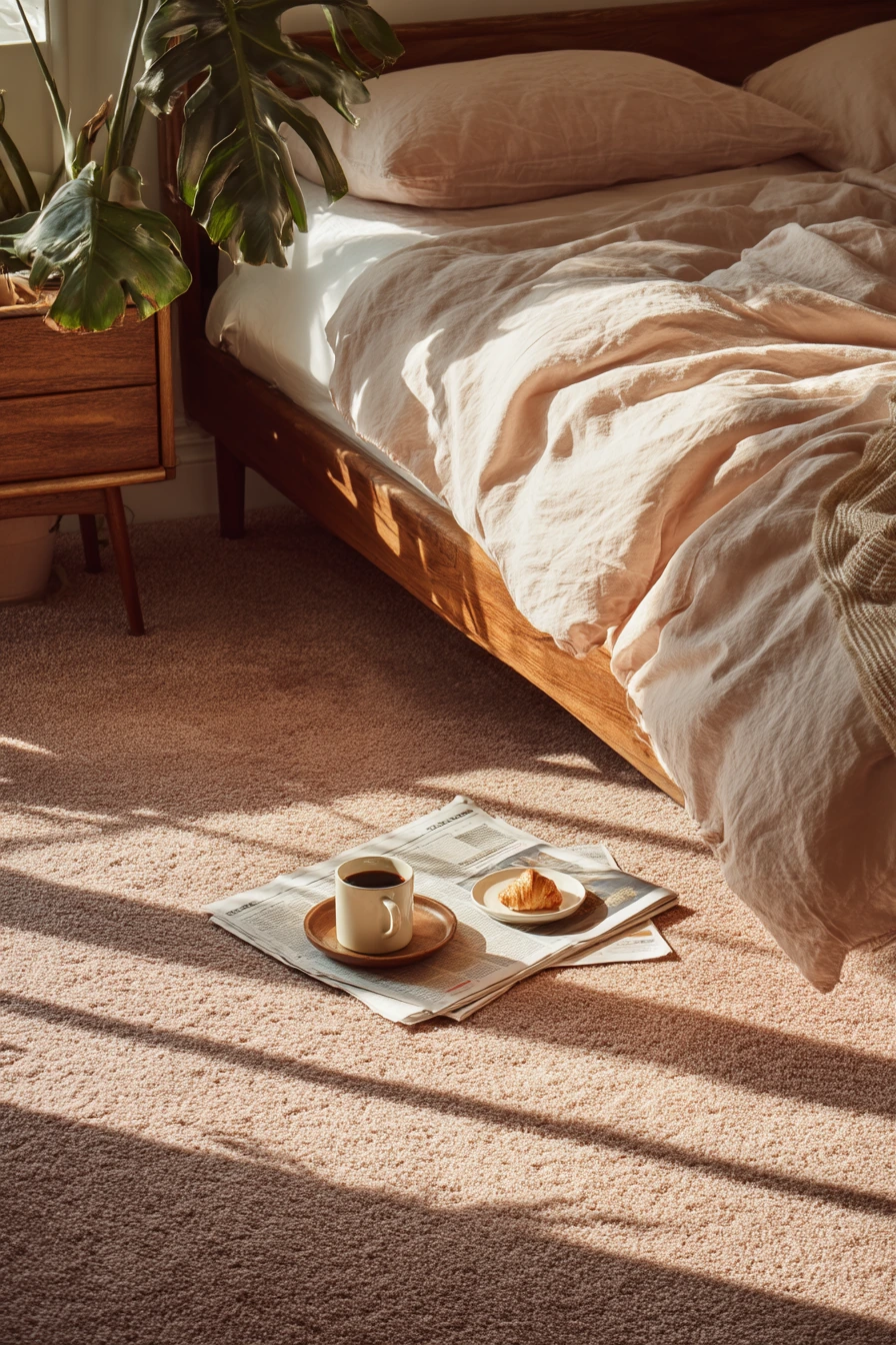 pink carpet bedroom 38