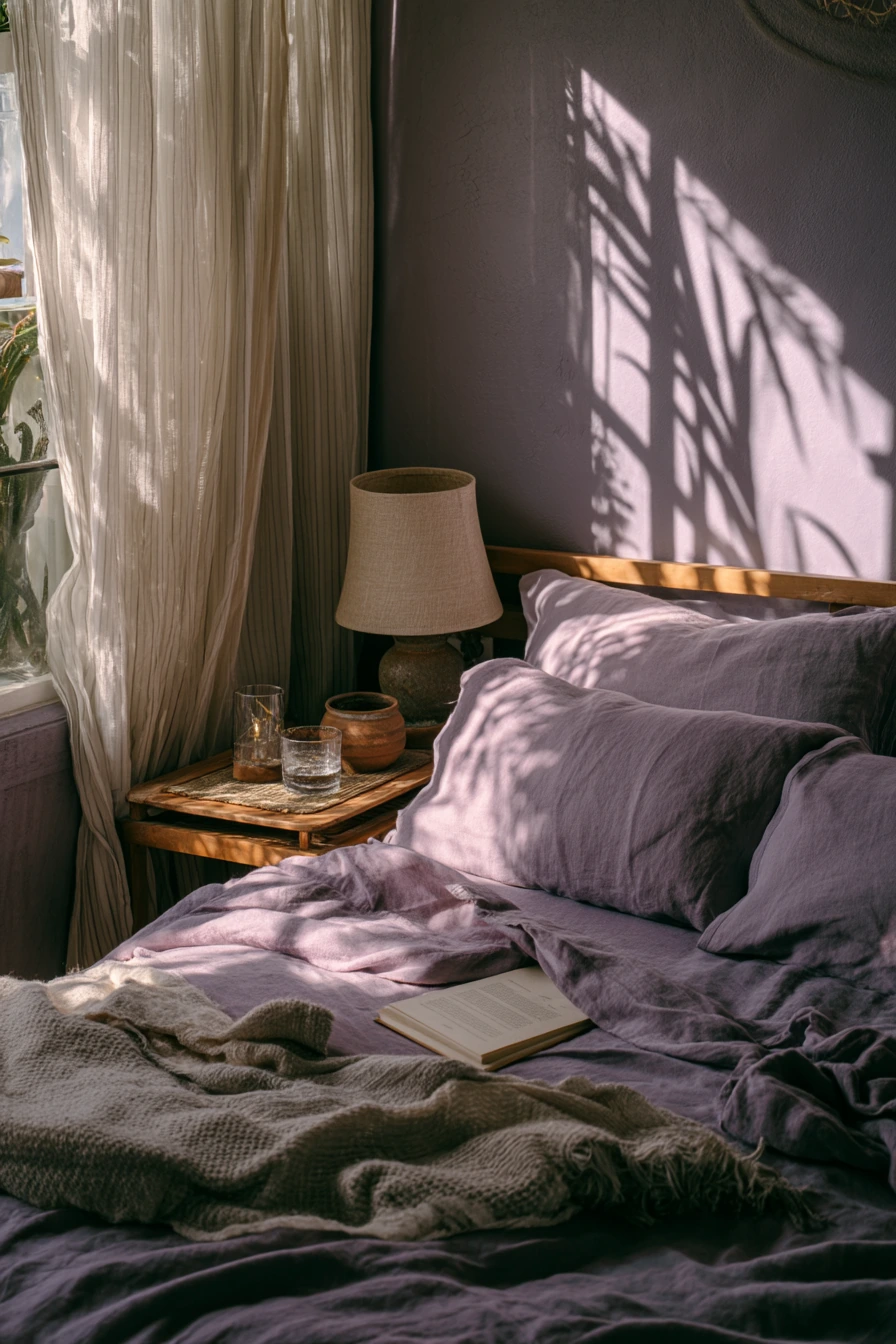 purple bedroom design 1