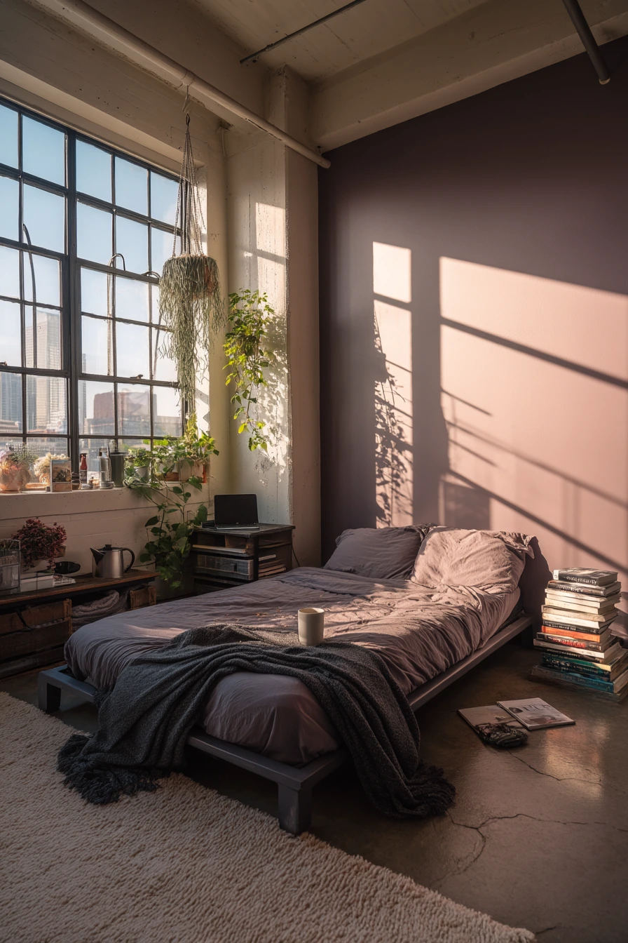 purple bedroom design 18