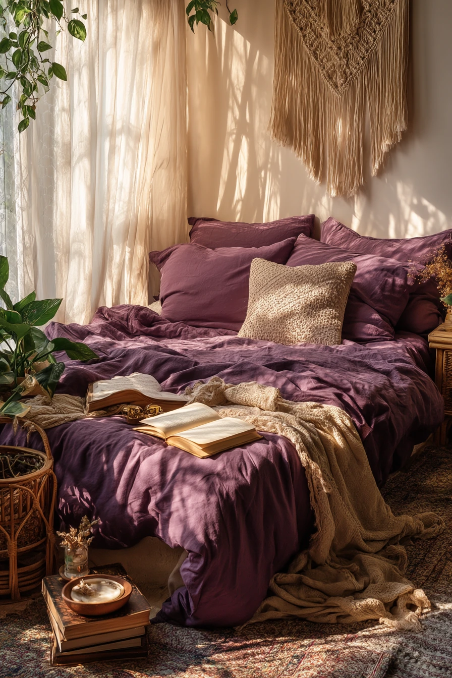 purple bedroom design 21