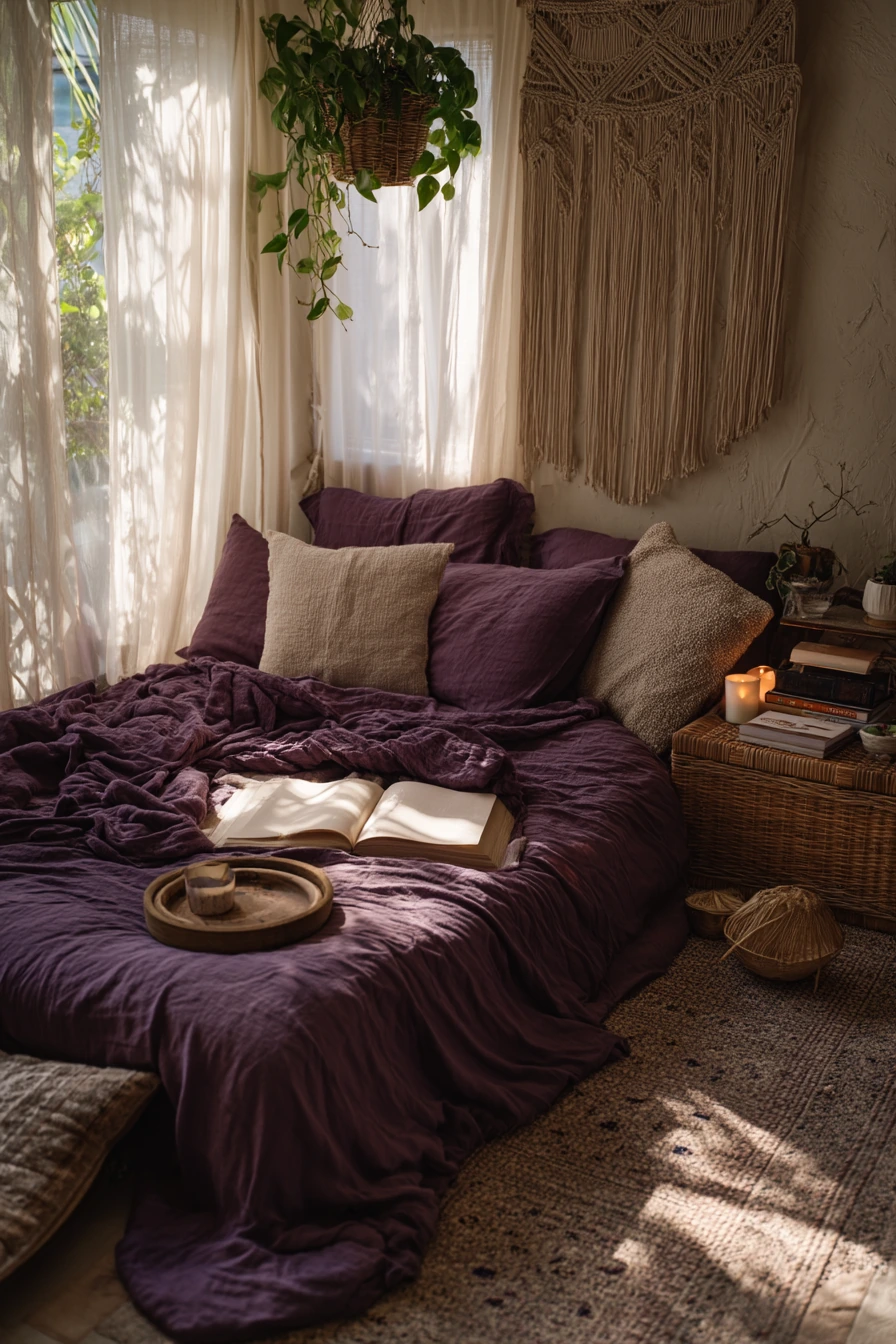 purple bedroom design 24